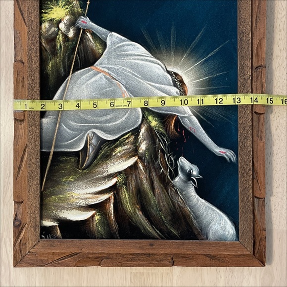 Art Rare Vintage Jesus Christ Velvet Painting Poshmark